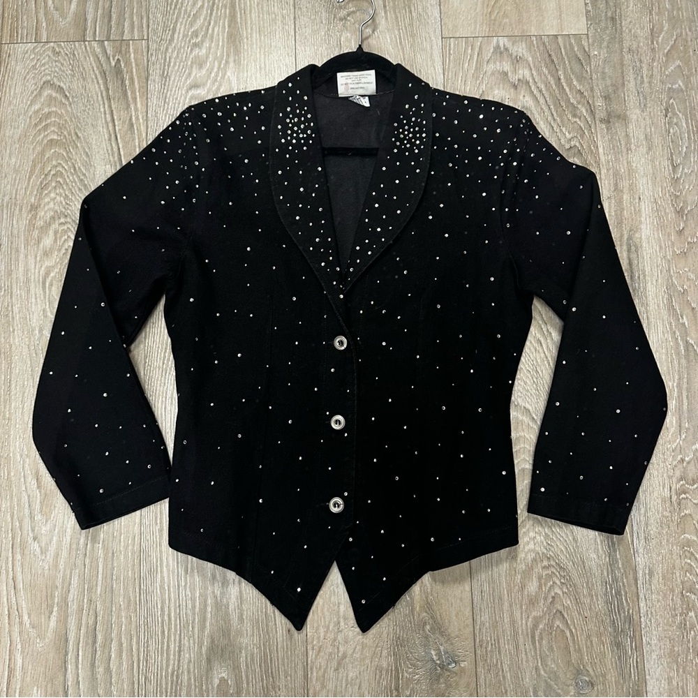 Vintage Black Studded Women's Western Jacket